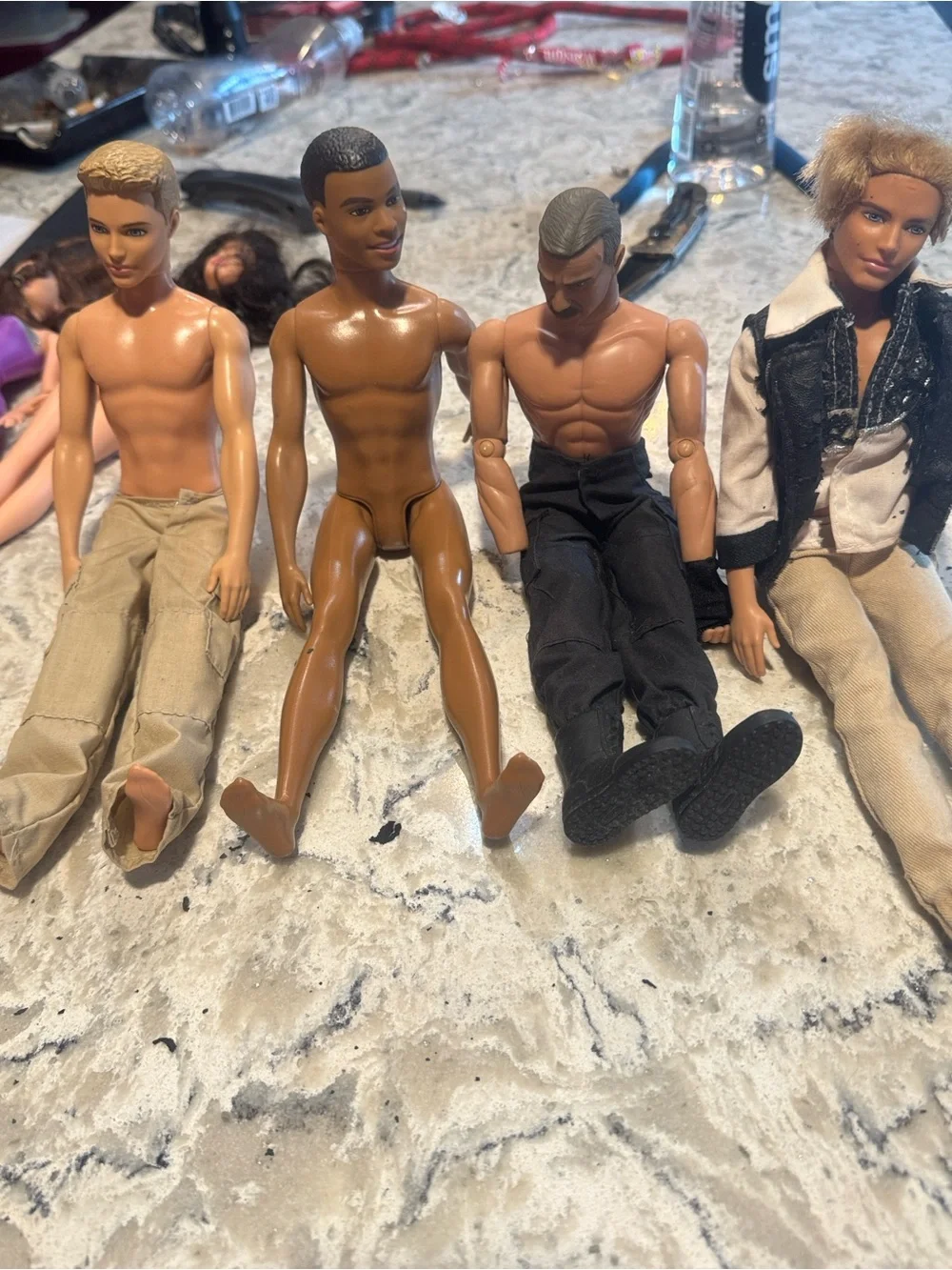 Black Tactical Doll Pants - Men Pants vintage dolls